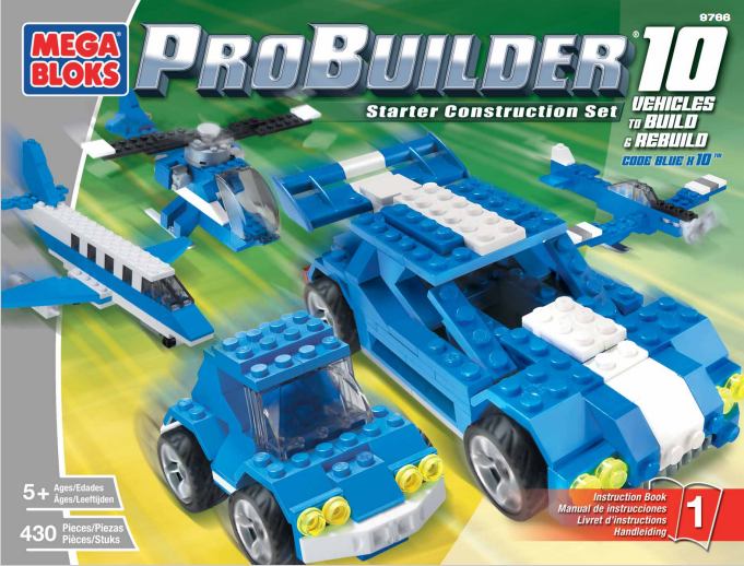 MEGA BLOKS Probuilder Code Blue x 10 9766